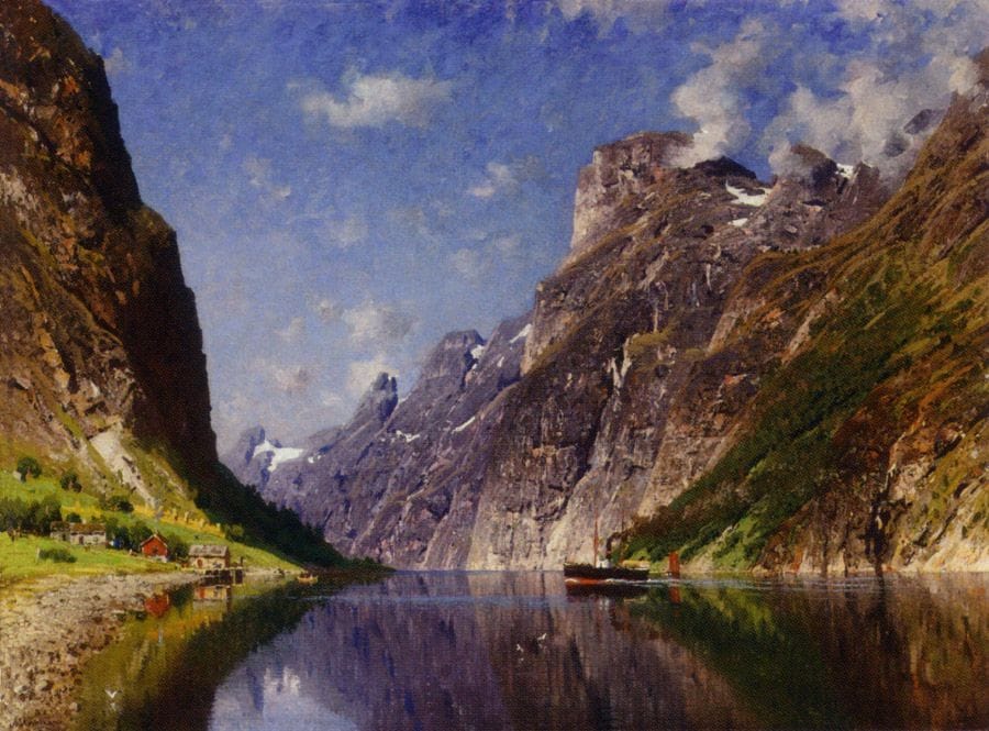 Artwork Title: View of a Fjord