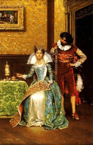 Artwork Title: The Attentive Courtier