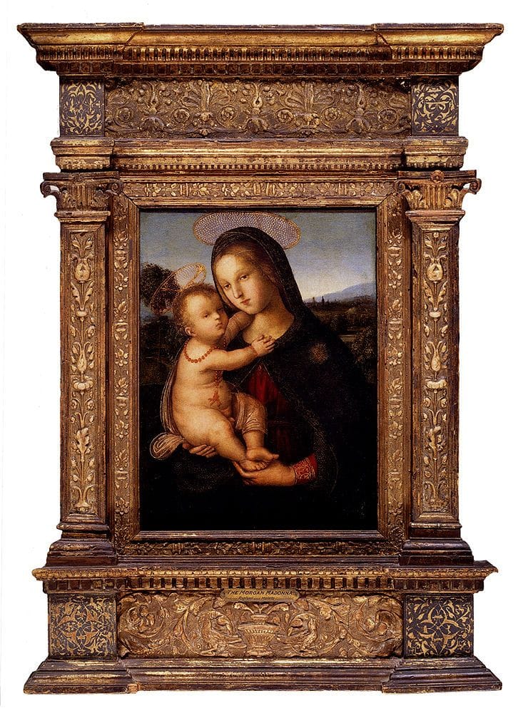Artwork Title: The Madonna And Child Before A Landscape