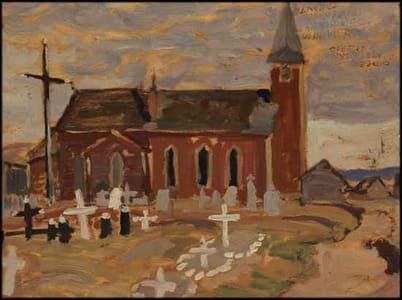 Artwork Title: October, Church and Yard