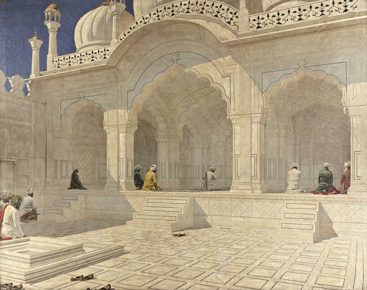 Artwork Title: Pearl Mosque at Delhi