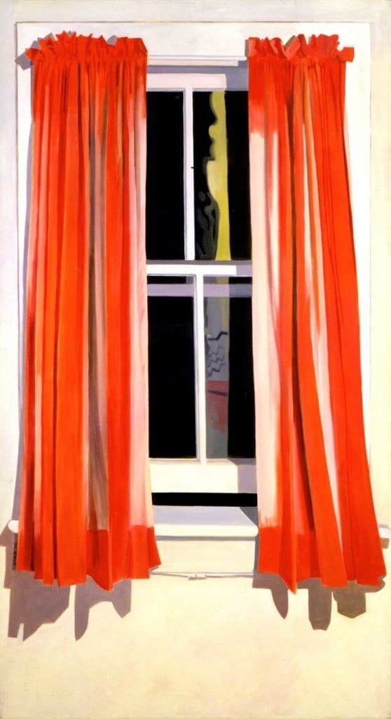 Artwork Title: Night Window - Red