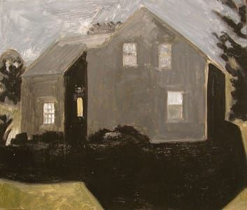 Artwork Title: House in Moonlight