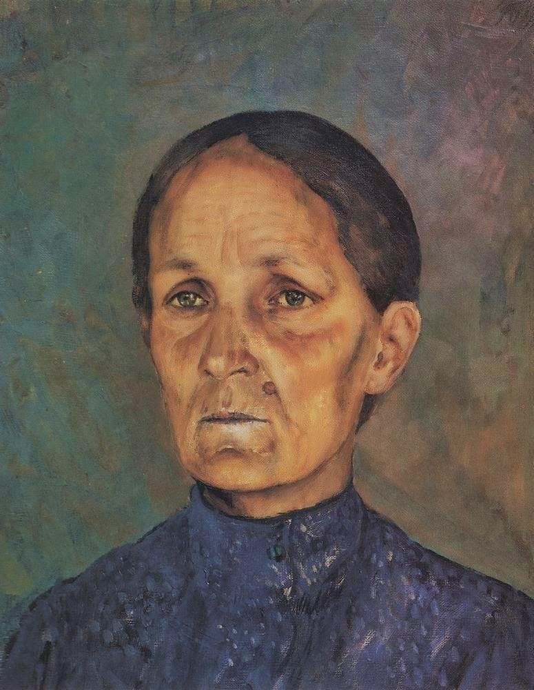 Artwork Title: Portrait of A.P.Petrovoy-Vodkin, the Artist's Mother