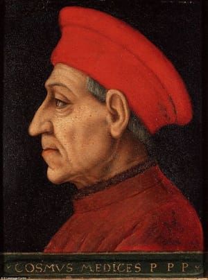 Artwork Title: Portrait of Cosimo de Medici (Cosimo the Elder, Cosimo di Giovanni de' Medici)