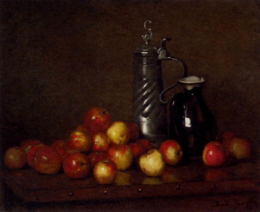 Artwork Title: Apples With A Tankard And Jug