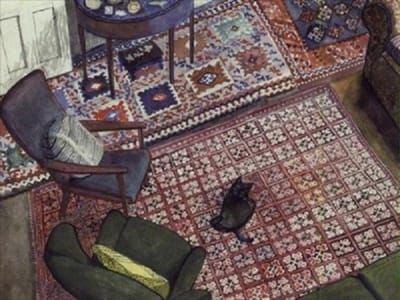 Artwork Title: Cat on a Carpet