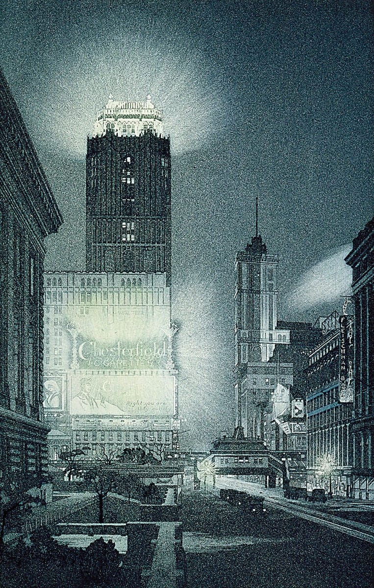 Artwork Title: West Forty Second Street, Night