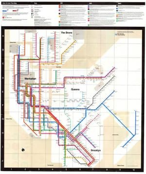 Artwork Title: 1972 New York Subway Map