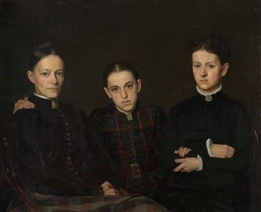 Artwork Title: Cornelia, Clara en Johanna Veth, the Three Sisters of the Artist