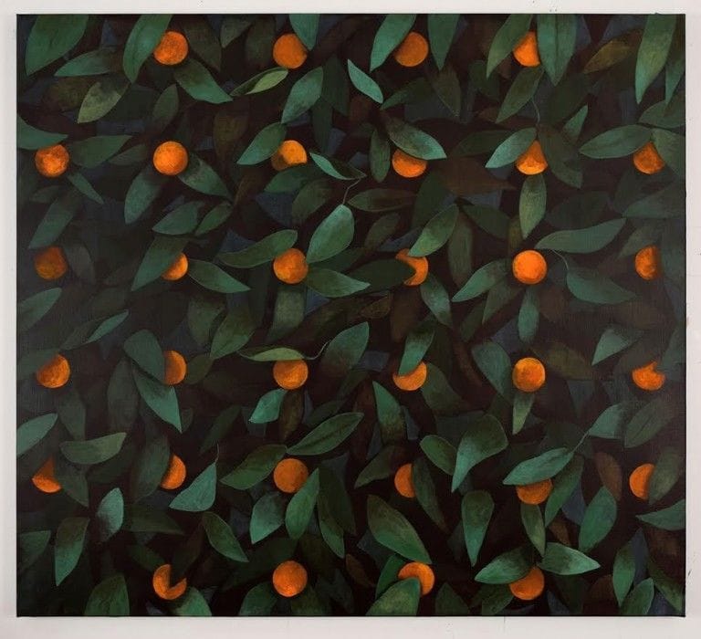 Artwork Title: Untitled (orange painting)