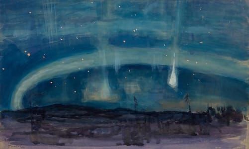 Artwork Title: Shooting star in Lapland, Turtola