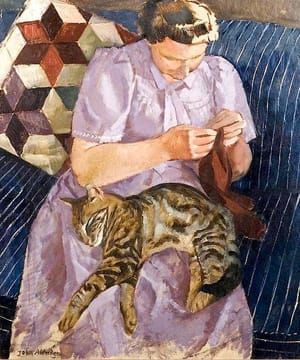 Artwork Title: Lady with a Cat