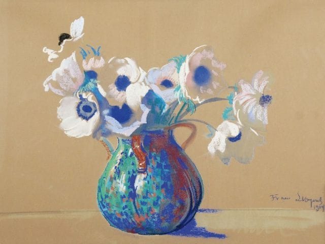 Artwork Title: Anemones in a Vase