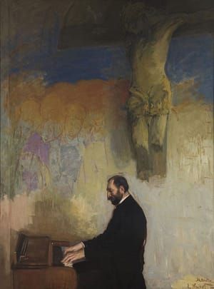 Artwork Title: Portrait of Feliks Jasieński at the organ