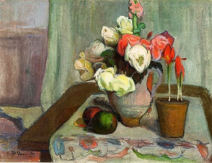 Artwork Title: Still Life with a Vase of Flowers