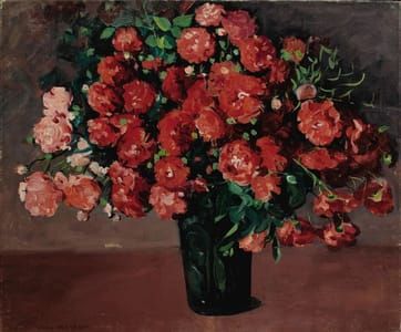 Artwork Title: Bouquet of Red Flowers