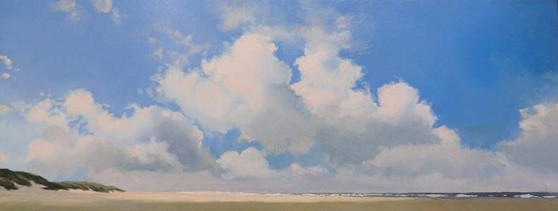 Artwork Title: Strand met Stapelwolken (Beach with Cumulus Clouds)