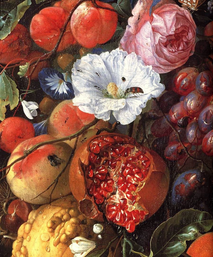 Artwork Title: Festoon Of Fruit And Flowers