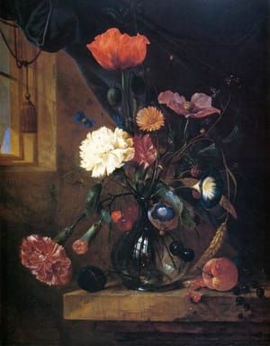 Artwork Title: Bouquet In A Glass Vase