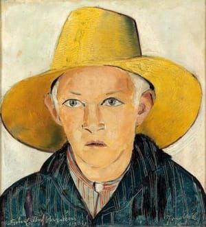 Artwork Title: Greesiel (Young Man with Straw Hat)