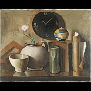 Artwork Title: Still Life with Wall Clock