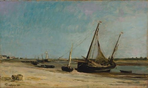 Artwork Title: Boats on the Seacoast at Étaples