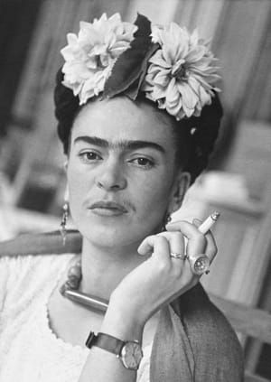 Artwork Title: Frida Kahlo in the Dining Area, Coyoacán 1941