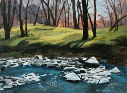 Artwork Title: Badger Creek, North of Cartwright, Man