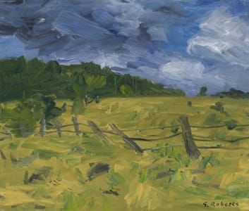 Artwork Title: Field and Fence