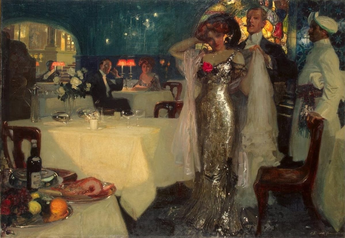 Artwork Title: In the Restaurant