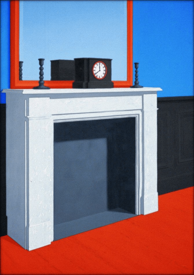 Artwork Title: Animated tribute to René Magritte, LE TEMPS TRAVERSÉ