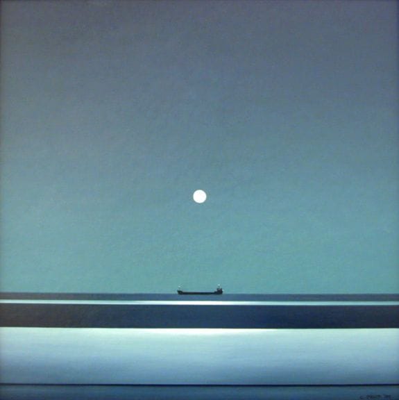 Artwork Title: Ice Moon and Tanker