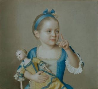 Artwork Title: Marie-Anne Françoise Liotard with a Doll, c