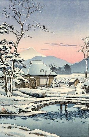 Artwork Title: Yaizu in Snow