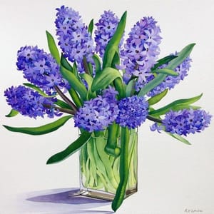 Artwork Title: Blue Hyacinths