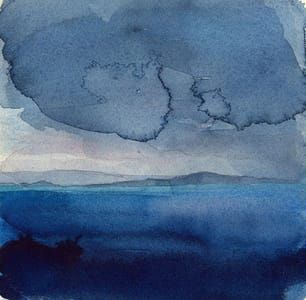 Artwork Title: Skye ( stormy sea study from the Isle of Skye with the islands Rona and Raasay)