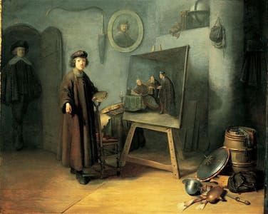 Artwork Title: The Artist in his Studio