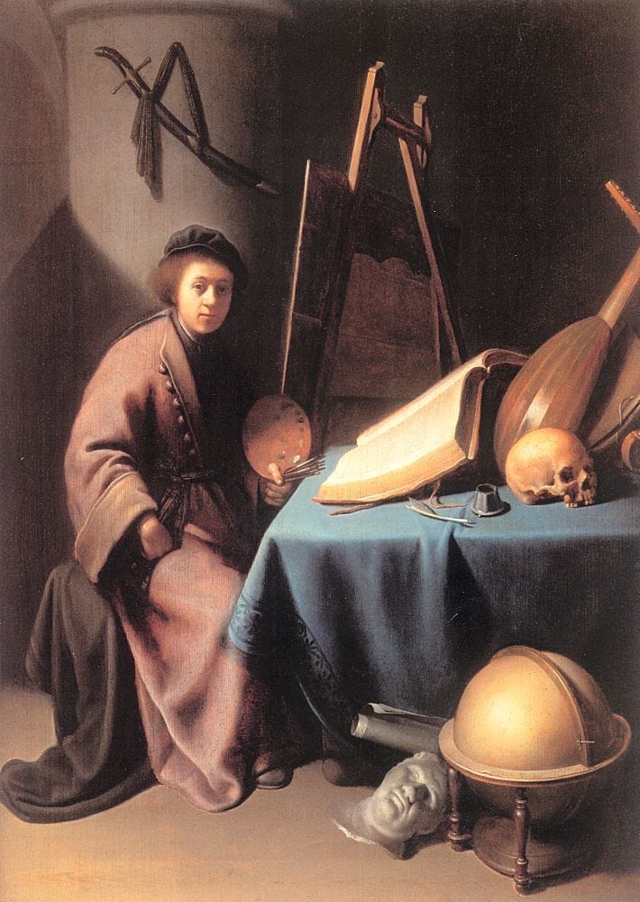 Artwork Title: Artist In His Studio