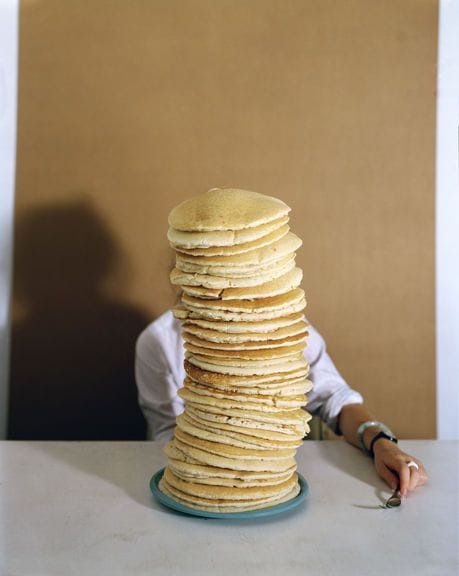Artwork Title: Performance Document: Self Portrait with Pancakes