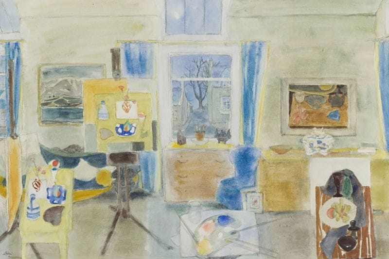 Artwork Title: Studio Interior Dusk