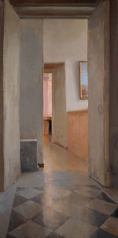 Artwork Title: Hallway, Rome
