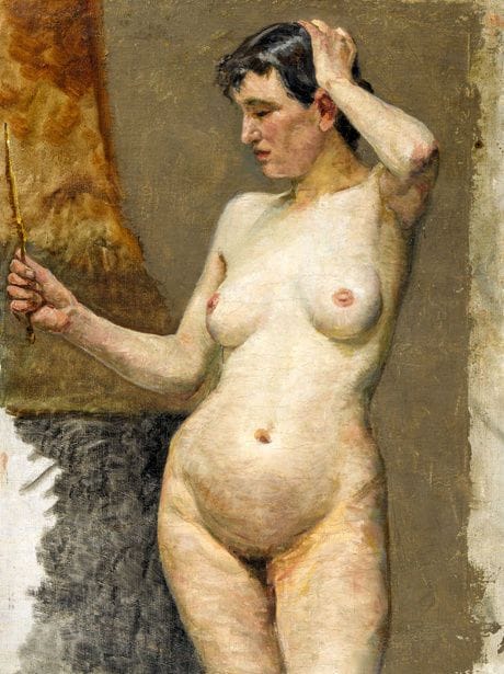 Artwork Title: Nude with Mirror