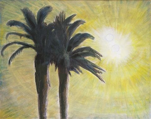 Artwork Title: Two Palms, Evening II, April 1977