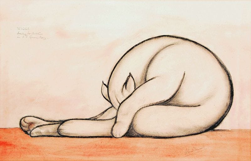 Artwork Title: Cat Stretching