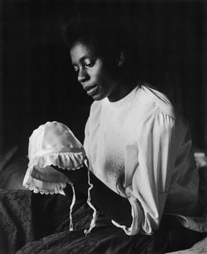 Artwork Title: Florestine with Baby’s Cap, Los Angeles