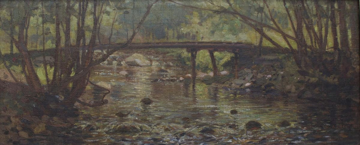 Artwork Title: Wooden Bridge, Near Stoney Lake