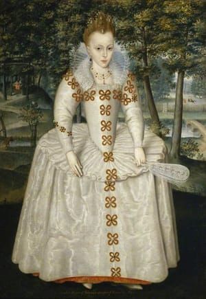Artwork Title: First known portrait of Princess Elizabeth (Elizabeth Stuart, The Winter Queen)