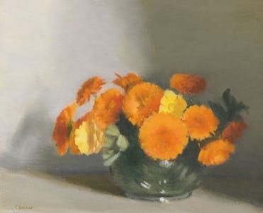 Artwork Title: Bowl of Marigolds