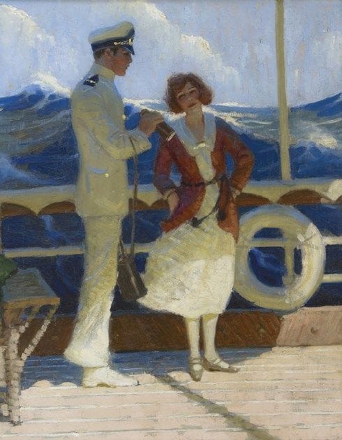 Artwork Title: Flirtation on the High Seas,